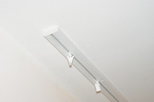 Image Is Loading Single Curtain Rail Track Ceiling Pvc Clips Or Image Is Loading Single Curtain Rail Track Ceiling Pvc Clips Or