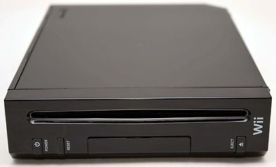 Nintendo Wii BLACK Home Video Game Console System Bundle Mario