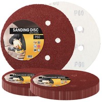 50X Schleifpapier 150Mm Klett P60 Schleifscheiben SchleifbläTter Schmirgelpapier