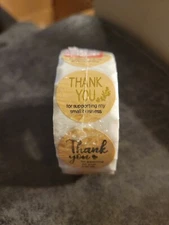 500 THANK YOU FOR SUPPORTING MY SMALL BUSINESS ENVELOPE SEALS LABELS  1/2"