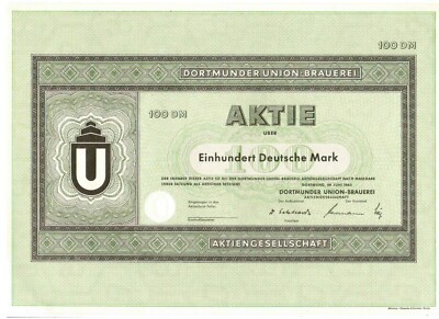 Dortmunder Union Brauerei 100DM 1963 Dortmund | eBay