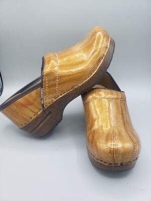 Dansko Professional Clogs 'Golden Honey' Patent Leather EUR 37 US 