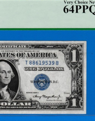 1935 A $1 SILVER CERTIFICATE NOTE - BIRTH YEARS S/N 