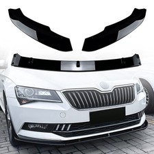 Auto Frontstoßstange Spoiler Splitter Lippe Für Skoda Superb B8 2016-18 Schwarz