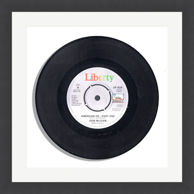 Don Mclean Vinyl Record - ''American Pie'' -  Framed Vinyl Single - Original 1971