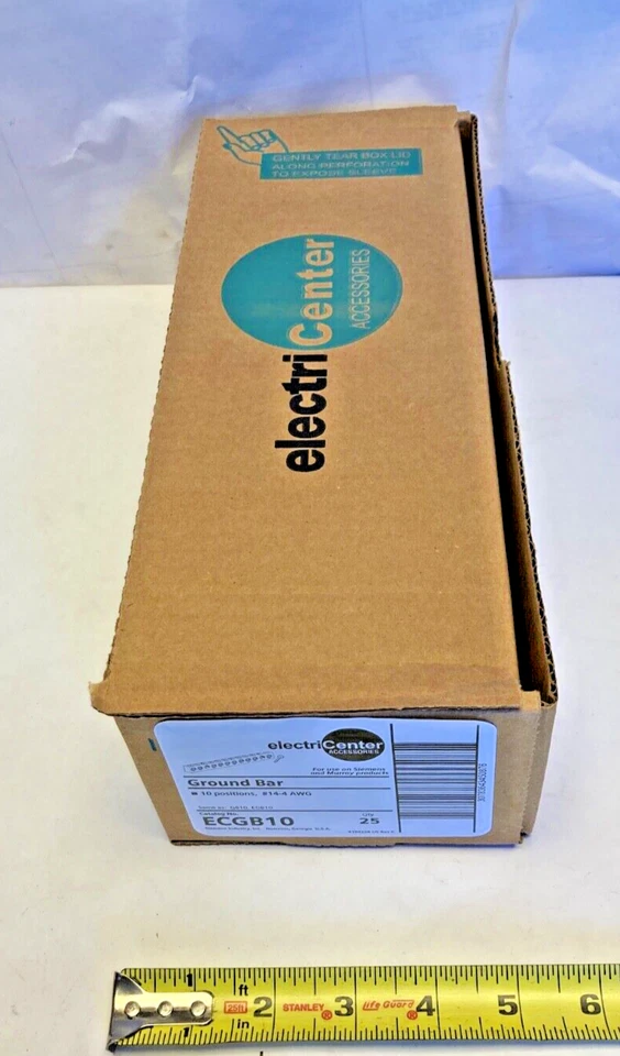 Siemens 10 Position Terminal Ground Bar Kit  ECGB10 GB10 EGB10 #14-4 AWG Lot 25 - Image 2 of 4