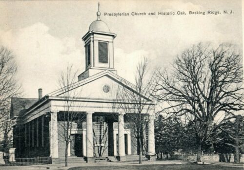Rare 1909 Presbyterian Church Historic Oak Basking Ridge New Jersey NJ Postcard - Picture 1 of 3