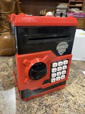 ELECTRONIC PIGGY BANK - You Set Code - Lock Safe Coin/ Cash Box Code 0000