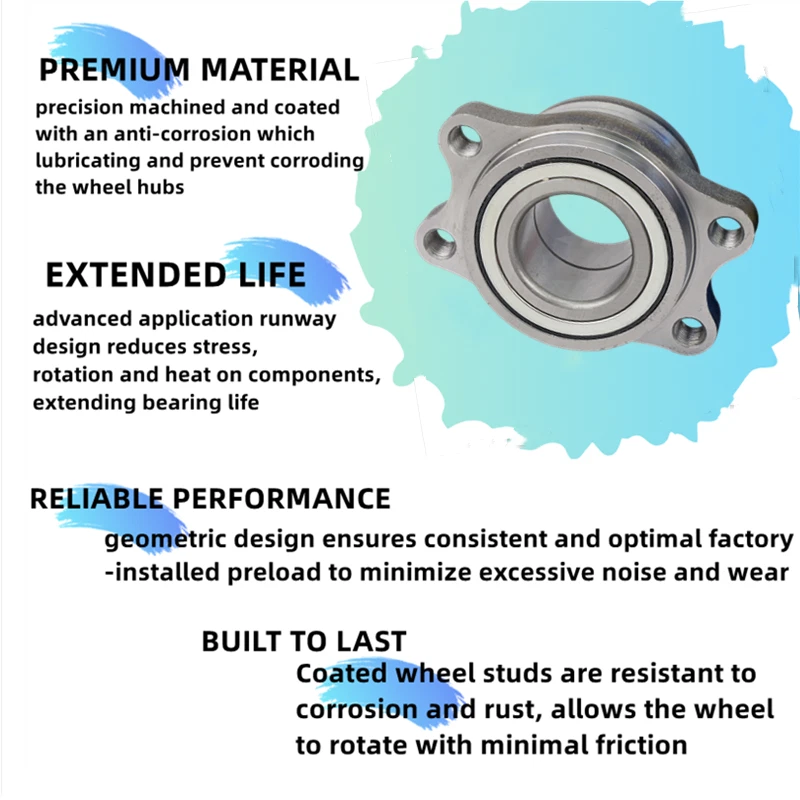 Cojinete de cubo de rueda 512014 para Nissan 240SX 2,4 L modelo tracción trasera Foto 4 de 4
