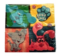 Blue's Clue's 16 Napkins By Hallmark on sale Blue's Clue's 16 Napkins By Hallmark on sale