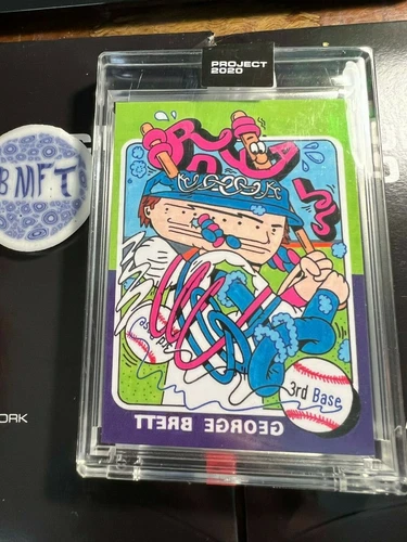 TOPPS PROJECT 2020 #133 1975 **George Brett** RC CARD - ERMSY WITH BOX PR: /7757