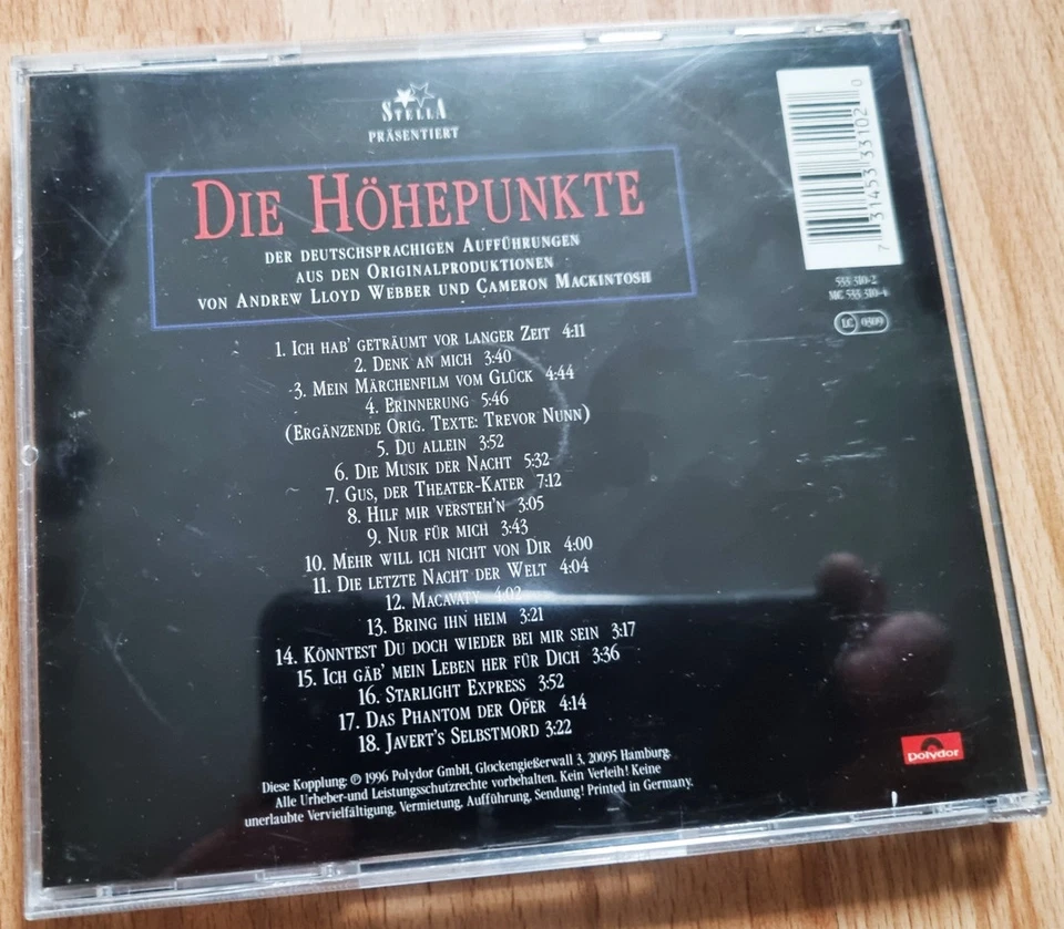 MUSICALS Die Höhepunkte CATS DAS PHANTOM DER OPER MISS SAIGON STARLIGHT EXPRESS - Bild 2 von 4