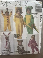 McCall’s Sewing Pattern Costume Child Size 1 Thru 4