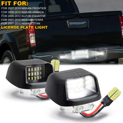 2x For Nissan Frontier 2015 2016 LED License Plate Lights