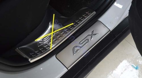 For Mitsubishi ASX Accessories 2013 2019 Door Sill Protector Scuff plate Guard - Picture 7 of 12