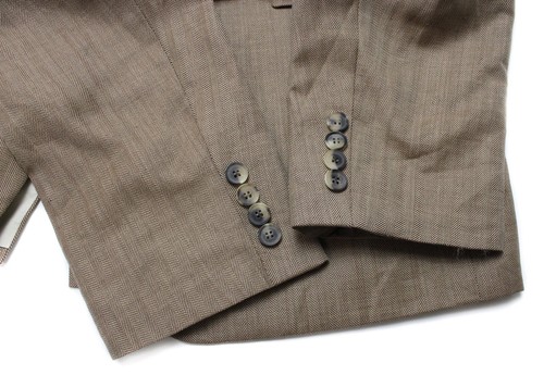 HUGO BOSS Rossellini Blazer Men's LARGE Wool & Linen Melange Single Breasted - Picture 5 of 9