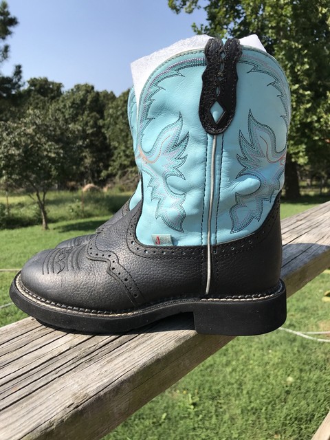 aqua cowboy boots
