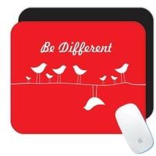 Gift Mousepad : Be Different String Silhouette Cute Bird on Wire Lover