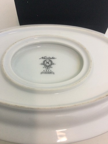Noritake Viscount Gravyboat and underplate 6845 Japan Displayed Only - Picture 4 of 4
