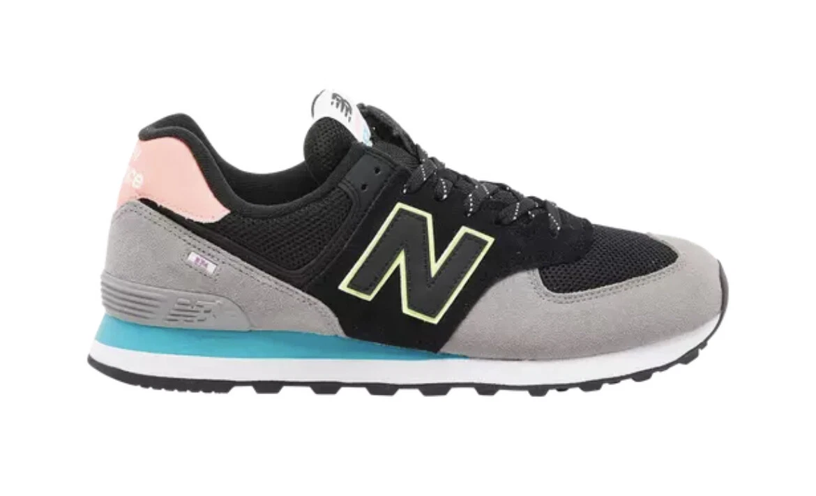 New balance hotsell 574 black pink
