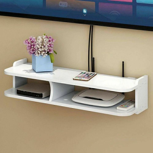 TV SAT Receiver Wandregal Wifi Router Aufbewahrungsbox Regal Wandhalterung
