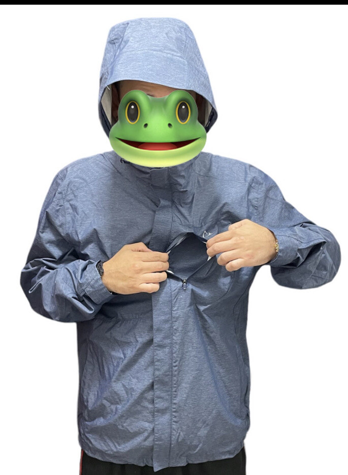 Paradox Men’s Blue Rain Jacket windbreaker Size M New Without