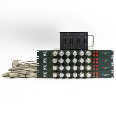 Four Daking 52270 Mic/Line EQ Preamps w/ Quad-Power Supply - Pristine Clarity