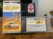 Super Famicom Big Run Jaleco Rally boxed Japan SFC game US Seller Vintage untest
