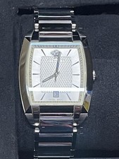 RARE NEW VERSACE MENS CHARACTER All Stainless Steel LUXURY WATCH WLQ SAPPHIRE CR