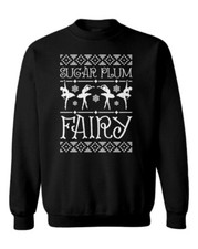 Sugar Plum Fairy - Christmas XMAS Ugly Sweater Ballet Youth Crewneck Sweater