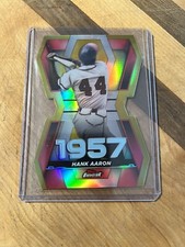 2022 Topps Finest HANK AARON Braves FINEST CAREER DIE-CUT GOLD REFRACTOR #'d /50