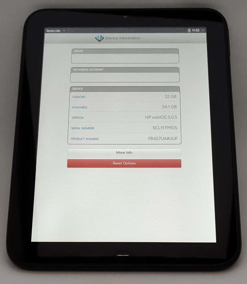 HP TouchPad Tablet 32GB webOS - Image 3 of 4