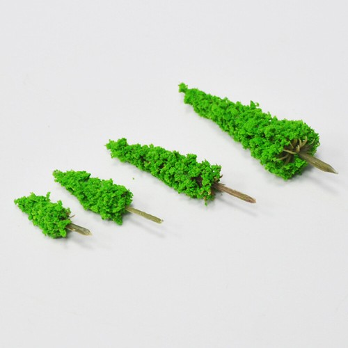 12 Pezzi Modellino Albero Verde Simulato Bambini Simulazione Mini Decorazione - Foto 9 di 12