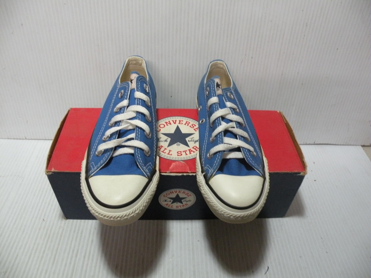 VTG 90s Allstar-Hi USA製 青 US9.5 JP27.5 Vintage 90s Converse Chuck Taylor All Stars Blue High Top