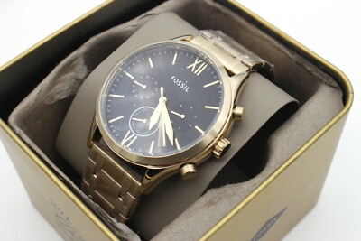 Fossil BQ2366 Fenmore Multifunktions-Armbanduhr Goldfarben 