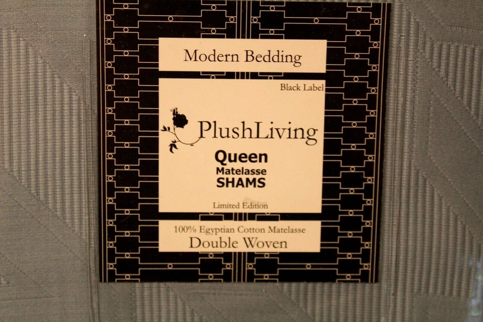 Nuevo Juego de 1 Par de Fundas Modernas Ropa de Cama Felpa Living Paris Azul Foto 4 de 4