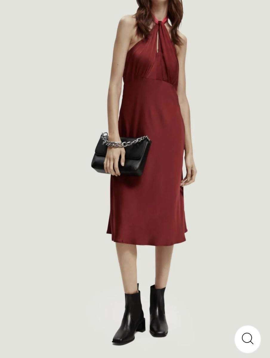 knee length dresses for ladies Midi wrap dress main image 1