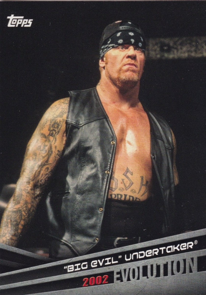 Undertaker 2018 Topps WWE Evolution Insert Card #E-49 2002 The Big