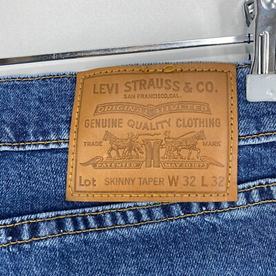 【W32 L32】 ルーマニア製 europe levi's blue 542 Levi's Premium Blue Stretch Slim Tapered Fit Jeans W32 L32 | eBay