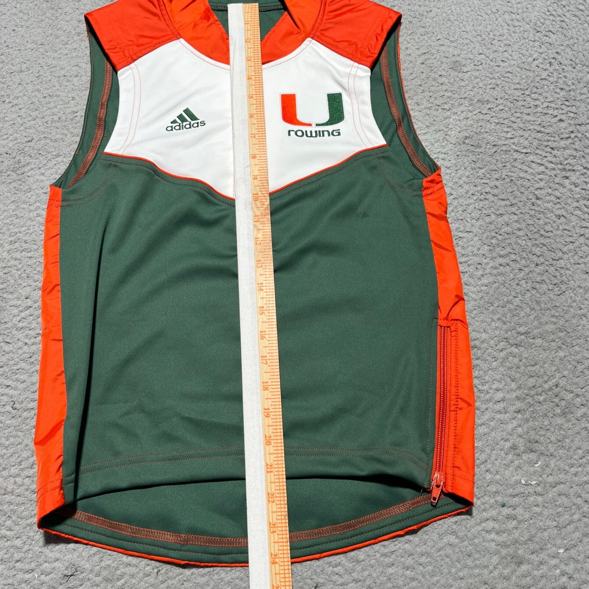 【超希少】adidas Miami Hurricanes ナイロンジャケット S Miami Hurricanes NCAA Adidas Men's Gore-Tex Perf. Black Full