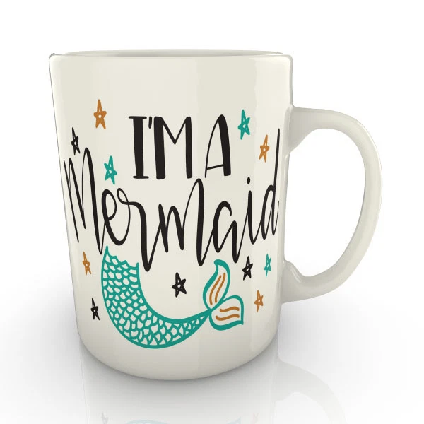 TEES&MUGS Im A Mermaid Mug - Gift Tea Coffee
