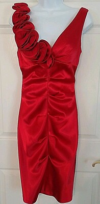 Sexy JOANNA CHEN ESCAPE 6 Red Ruched Formal Satin Dress | eBay Sexy JOANNA CHEN ESCAPE 6 Red Ruched Formal Satin Dress | eBay
