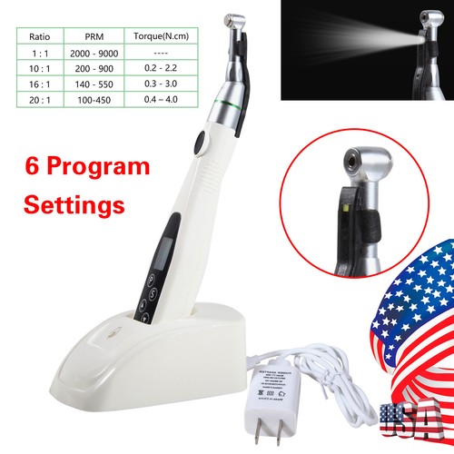 Dental Inalámbrico LED Endo Motor 16:1 Contra Ángulo Tratamiento de conducto radicular Endodoncia - Imagen 4 de 23