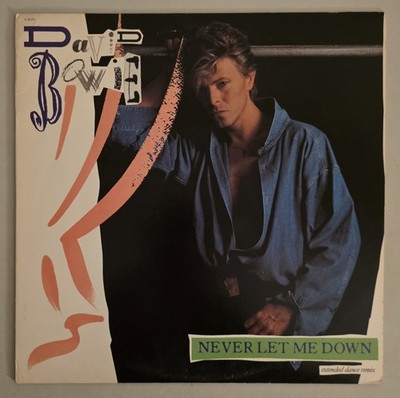David Bowie  Never Let Me Down  Extended Mix  Vintage Vinyl Record VG+  RARE