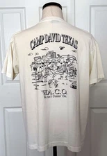 Siege of Waco Branch Davidians David Koresh XL T Shirt Cult Vintage Rare 1993