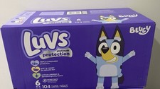2 Boxes of Luvs Diapers Size 6, 104 ct, 59.99 each- FREE SHIPPING 
