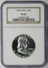 1956 Type 2 Franklin Half Dollar 50C Proof PF 67 NGC
