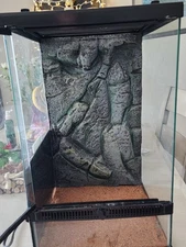 reptile terrarium tank with scooper and Heating Pad Digital Thermostat Combo