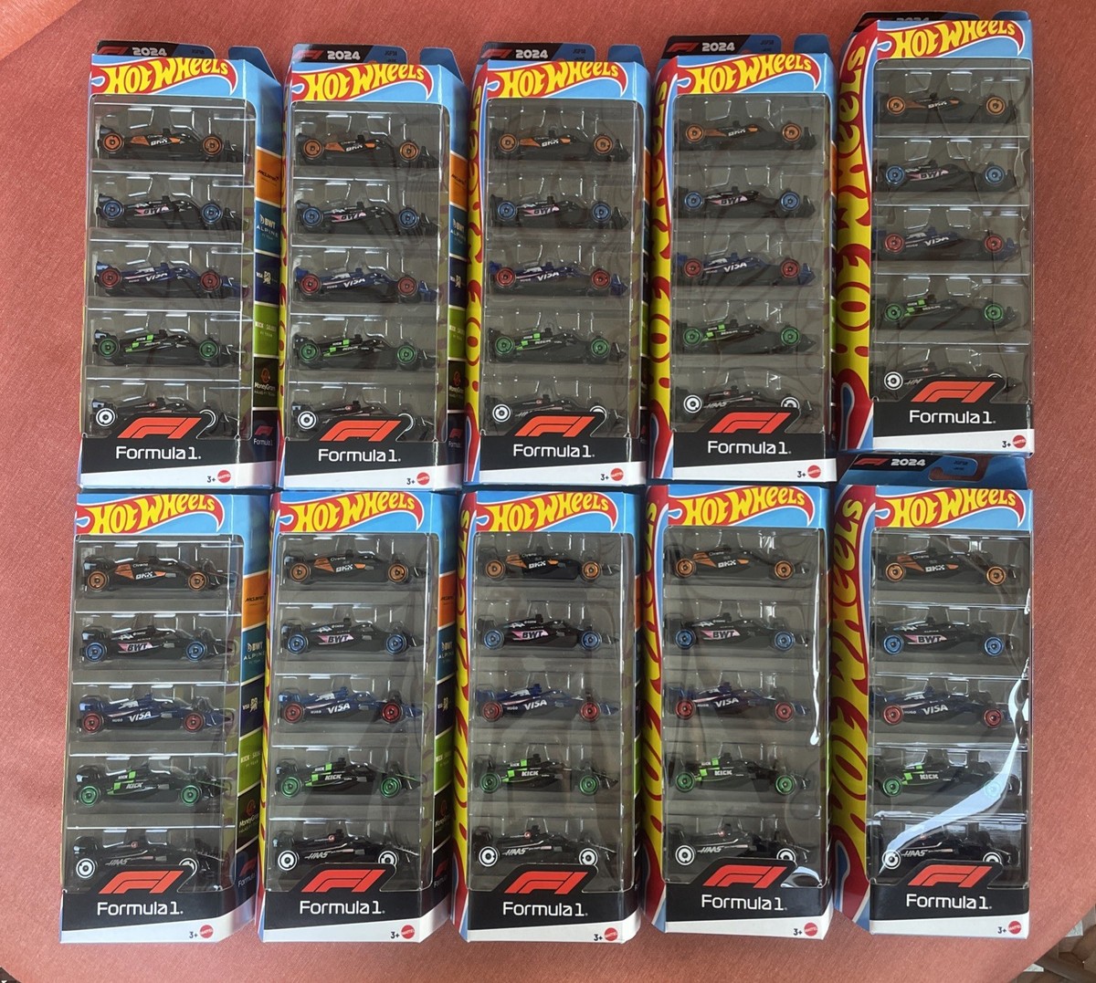 Hot Wheels 5 Pack Formula 1 F1 McLaren, Alpine, Red Bull, Sauber