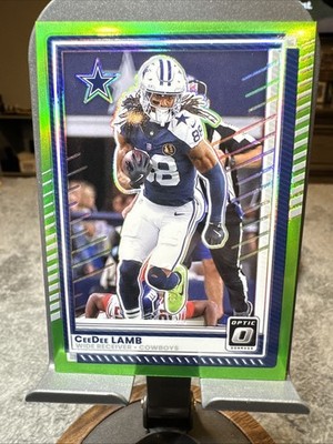 SN 138/199  2024 Donruss Optic CeeDee Lamb Dallas Cowboys #24 Neon Green Prizm
